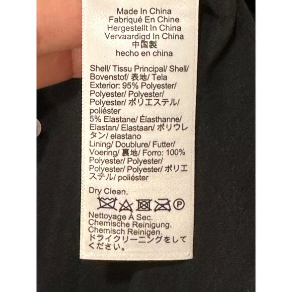 J. Crew Embellished Collared Shift Dress Black Stretch Crepe Black Size 12 NWT - Picture 15 of 15